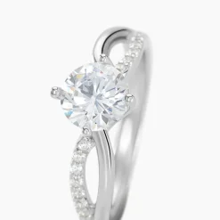 Histoire d'Or Bague Solitaire Essie Argent Blanc Oxyde De Zirconium Online