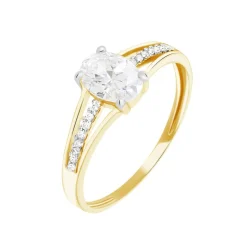 Histoire d'Or Bague Solitaire Fallon Or Jaune Oxyde De Zirconium Discount