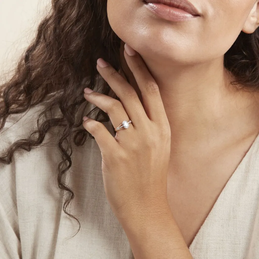 Histoire d'Or Bague Solitaire Fallon Or Jaune Oxyde De Zirconium Discount