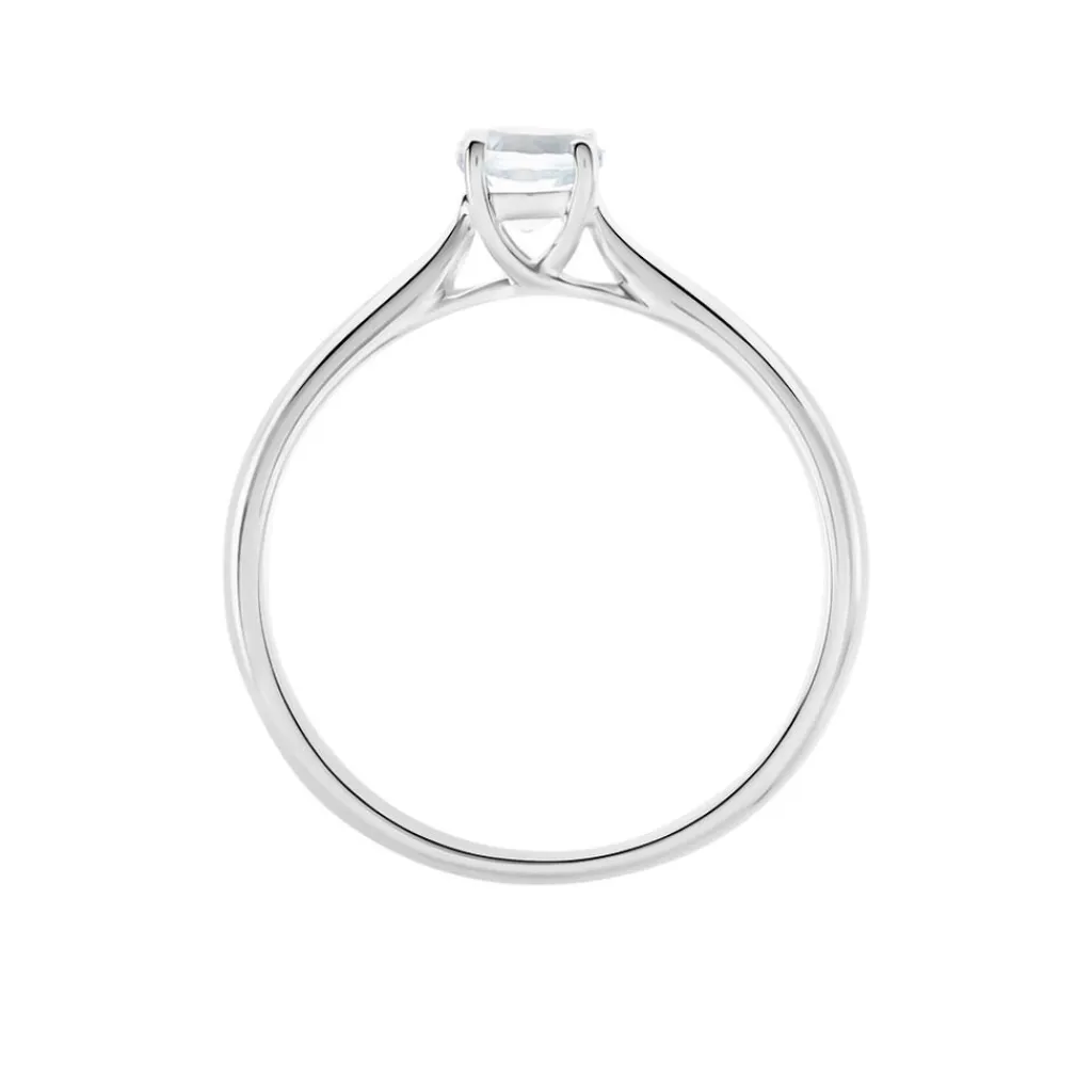 Histoire d'Or Bague Solitaire Fiona Or Blanc Topaze Best
