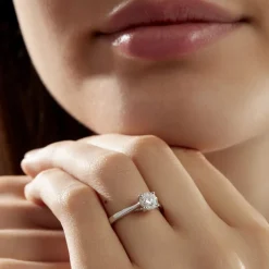 Histoire d'Or Bague Solitaire Fiona Or Blanc Diamant Synthetique Outlet