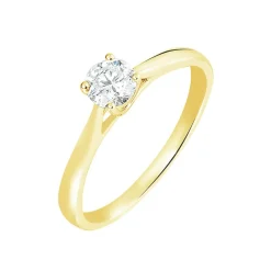 Histoire d'Or Bague Solitaire Fiona Or Jaune Diamant Synthetique Discount