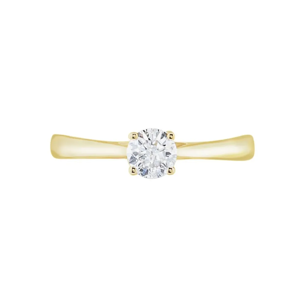 Histoire d'Or Bague Solitaire Fiona Or Jaune Diamant Synthetique Discount