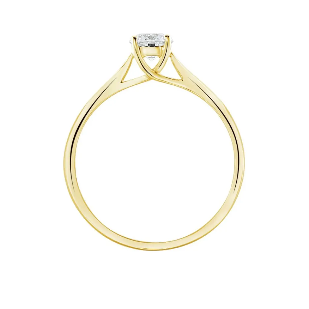 Histoire d'Or Bague Solitaire Fiona Or Jaune Diamant Synthetique Discount