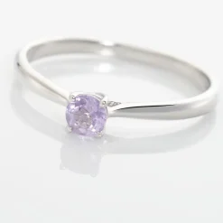 Histoire d'Or Bague Solitaire Fiona Or Blanc Amethyste Sale