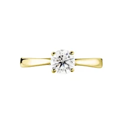 Histoire d'Or Bague Solitaire Fiona Or Jaune Diamant Synthetique