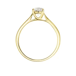 Histoire d'Or Bague Solitaire Fiona Or Jaune Diamant Synthetique