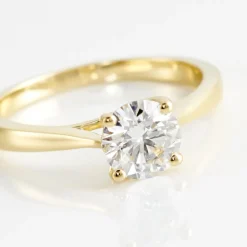 Histoire d'Or Bague Solitaire Fiona Or Jaune Diamant Synthetique Outlet