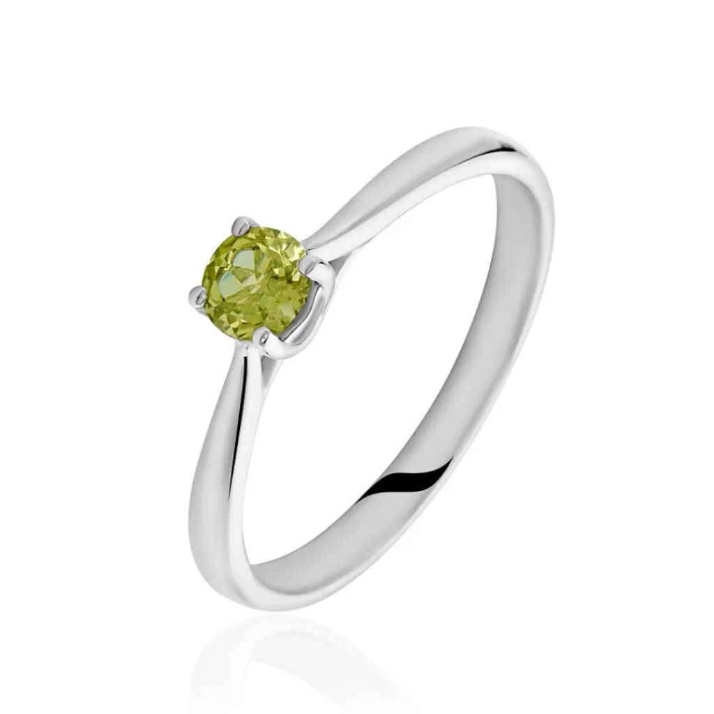 Histoire d'Or Bague Solitaire Fiona Or Blanc Péridot