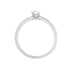 Histoire d'Or Bague Solitaire Flora Or Blanc Diamant Outlet
