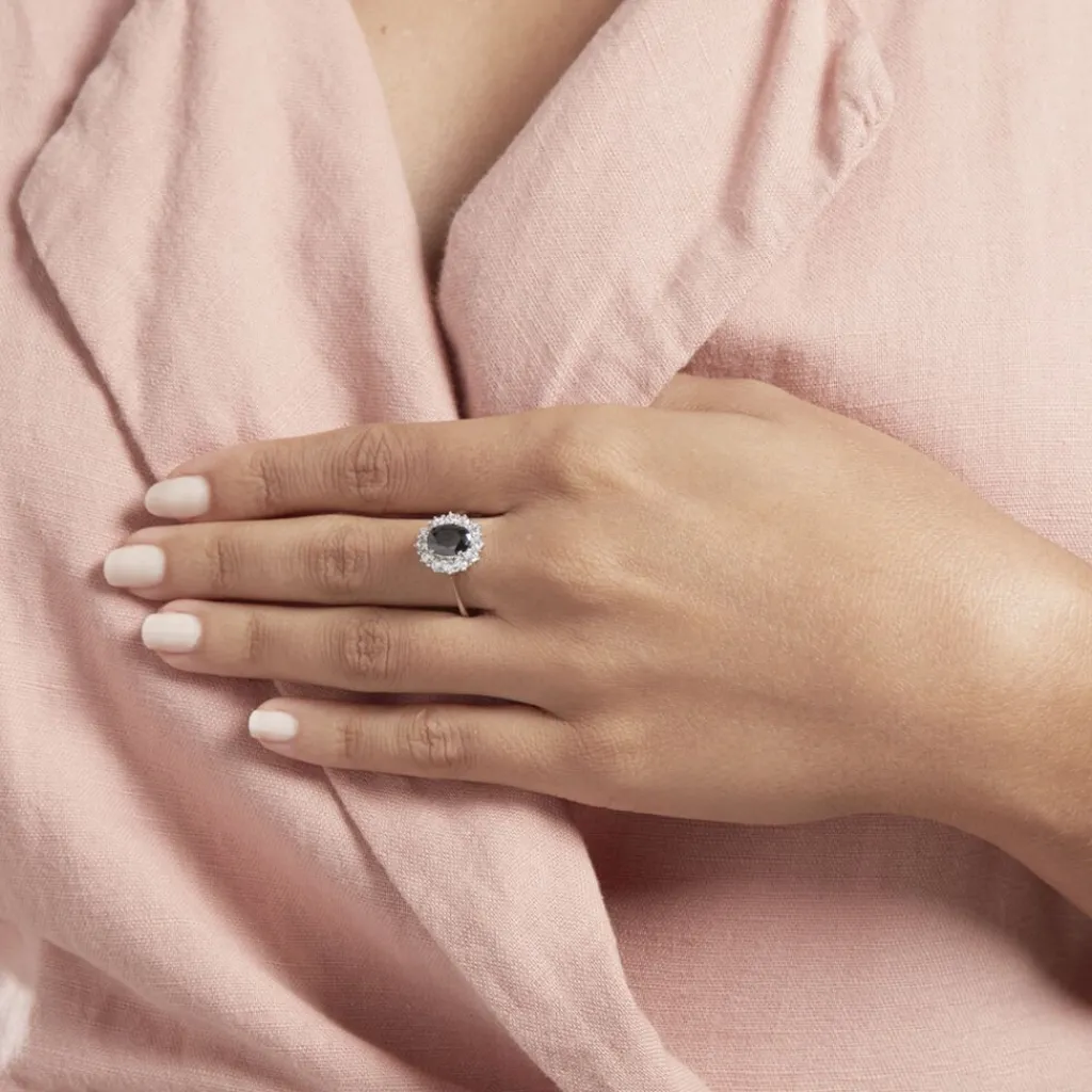 Histoire d'Or Bague Solitaire Gabor Argent Blanc Oxyde De Zirconium Outlet