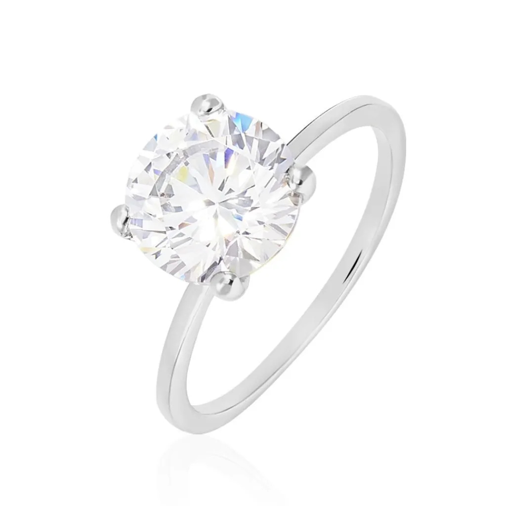 Histoire d'Or Bague Solitaire Gatiane Argent Oxyde De Zirconium Outlet