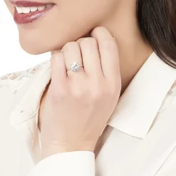 Histoire d'Or Bague Solitaire Gatiane Argent Oxyde De Zirconium Outlet