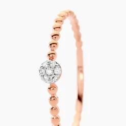 Histoire d'Or Bague Solitaire Gaxina Or Rose Diamant Clearance