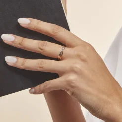 Histoire d'Or Bague Solitaire Gisla Or Tricolore Diamant Online