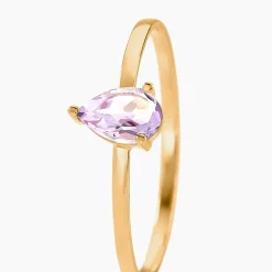Histoire d'Or Bague Solitaire Goutte Or Jaune Améthyste or jaune améthyste violet Best