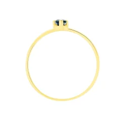 Histoire d'Or Bague Solitaire Goutte or jaune saphir Outlet