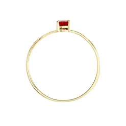 Histoire d'Or Bague Solitaire Goutte or jaune rubis Outlet