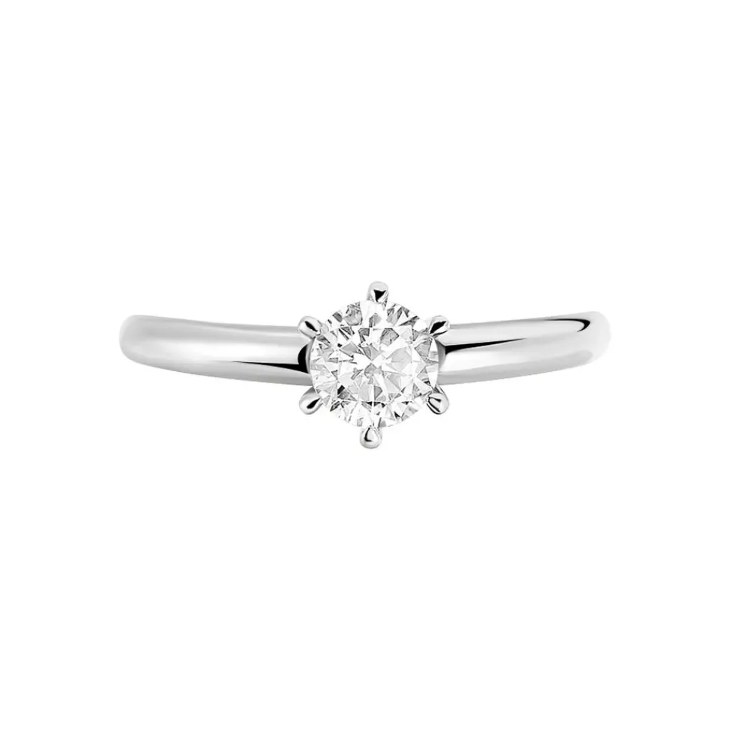 Histoire d'Or Bague Solitaire Guenolee Or Blanc Diamant Discount