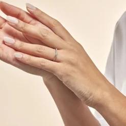 Histoire d'Or Bague Solitaire Hemera or blanc diamant Discount