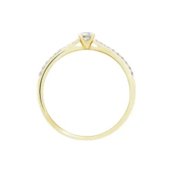 Histoire d'Or Bague Solitaire Hemera or jaune diamant Best