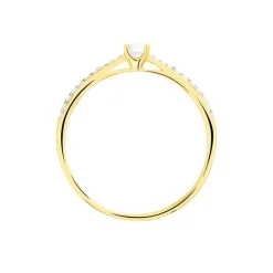 Histoire d'Or Bague Solitaire Hemera or jaune diamant Best