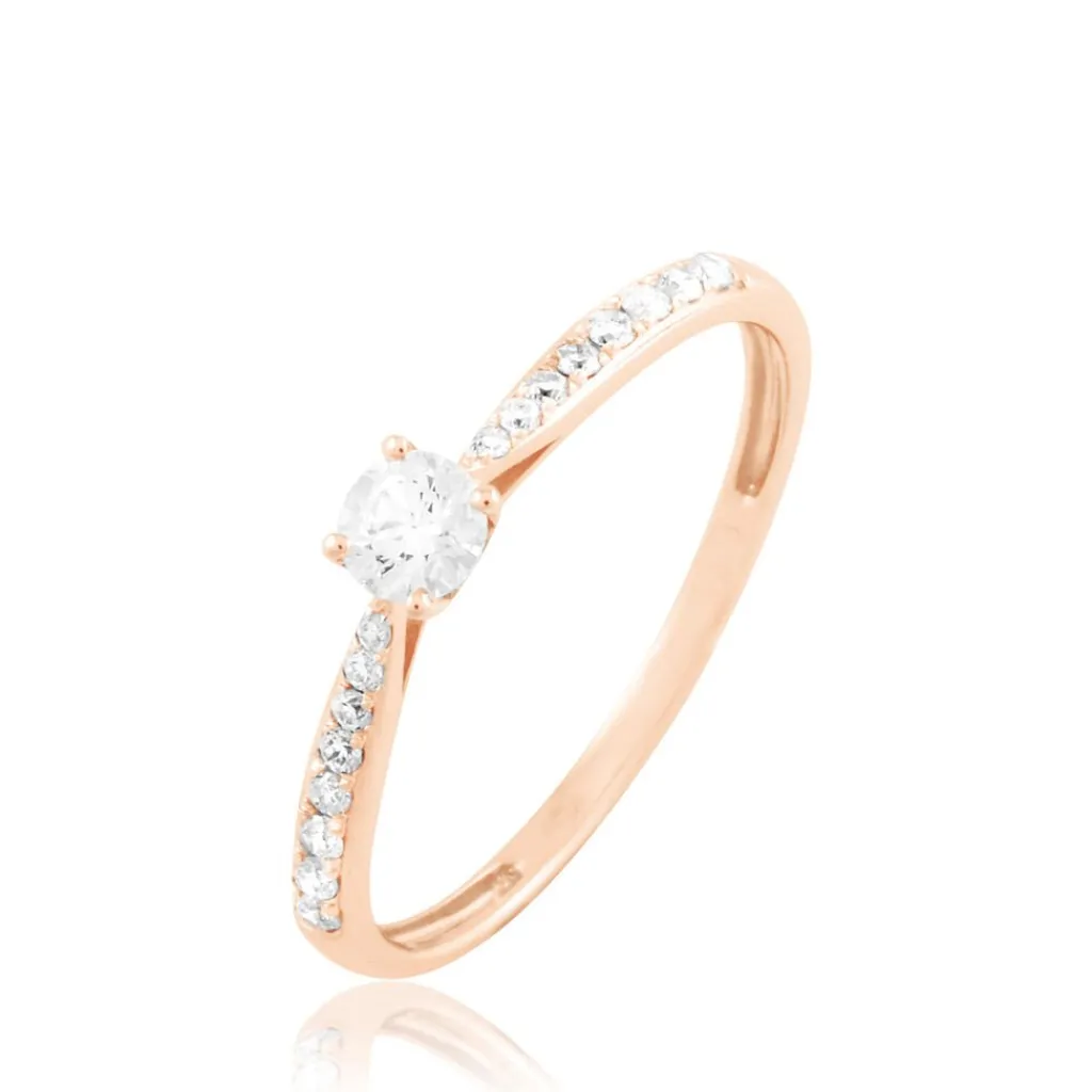 Histoire d'Or Bague Solitaire Hemera Or Rose Diamant Online