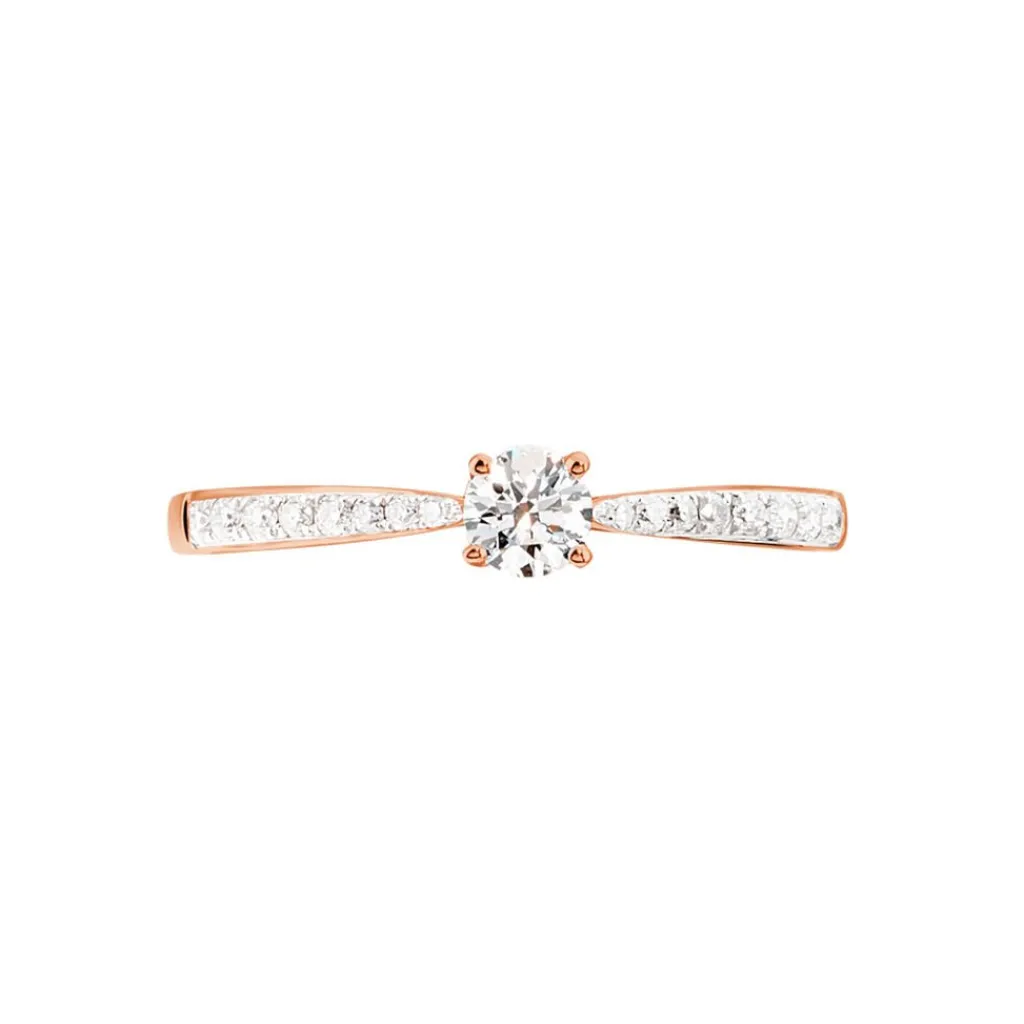 Histoire d'Or Bague Solitaire Hemera Or Rose Diamant Online