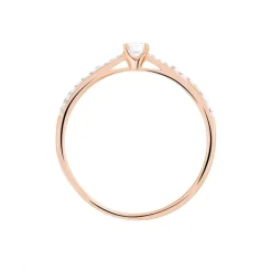 Histoire d'Or Bague Solitaire Hemera Or Rose Diamant Online