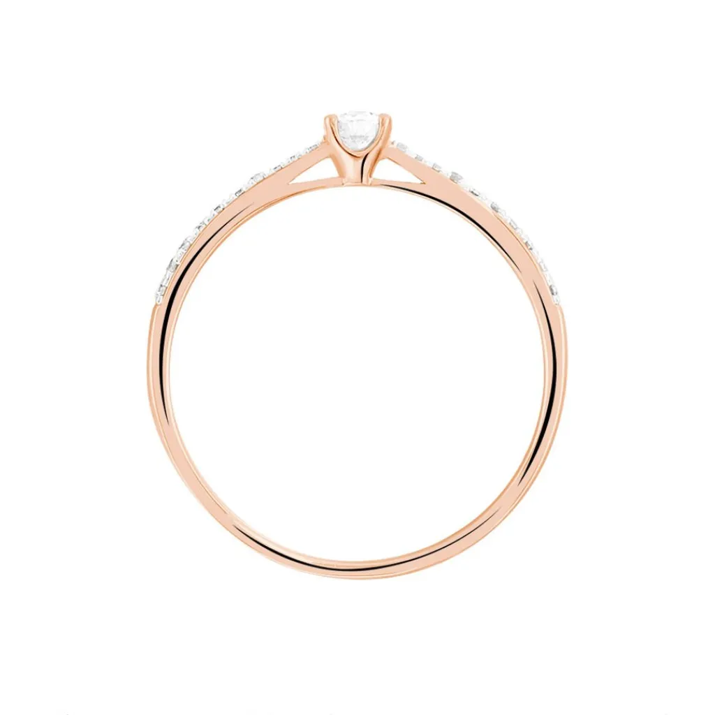 Histoire d'Or Bague Solitaire Hemera Or Rose Diamant Online