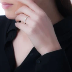 Histoire d'Or Bague Solitaire Hemera Or Rose Diamant Online