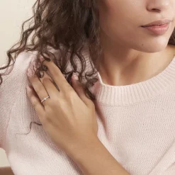 Histoire d'Or Bague Solitaire Hemera or blanc diamant Clearance