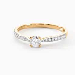 Histoire d'Or Bague Solitaire Hemera or jaune diamant Outlet