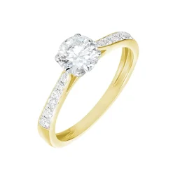 Histoire d'Or Bague Solitaire Hemera Or Jaune Diamant Synthetique or jaune diamant synthétique blanc New