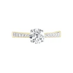 Histoire d'Or Bague Solitaire Hemera Or Jaune Diamant Synthetique or jaune diamant synthétique blanc New