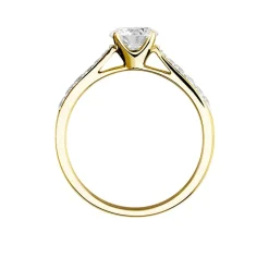 Histoire d'Or Bague Solitaire Hemera Or Jaune Diamant Synthetique or jaune diamant synthétique blanc New