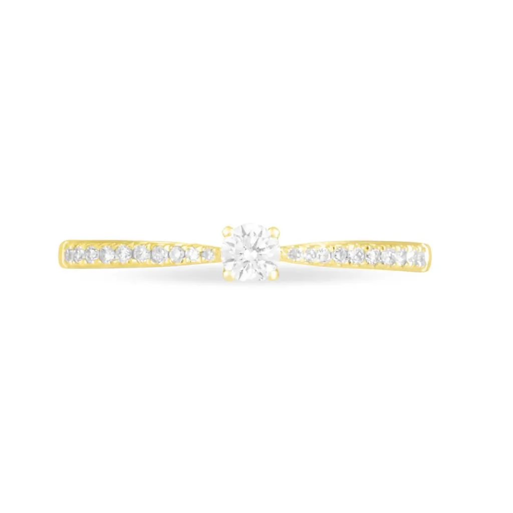 Histoire d'Or Bague Solitaire Hemera Or Jaune Diamant Outlet