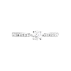 Histoire d'Or Bague Solitaire Hemera Or Blanc Diamant Best