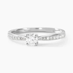 Histoire d'Or Bague Solitaire Hemera or blanc diamant Discount