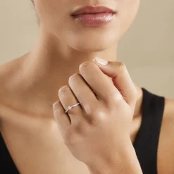 Histoire d'Or Bague Solitaire Hemera or rose diamant