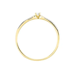 Histoire d'Or Bague Solitaire Hemera or jaune diamant Outlet