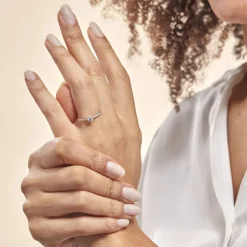 Histoire d'Or Bague Solitaire Hemera or jaune diamant Outlet