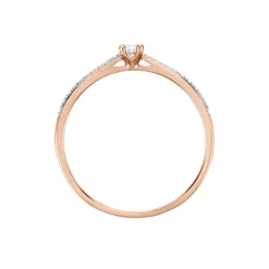 Histoire d'Or Bague Solitaire Hemera or rose diamant Hot