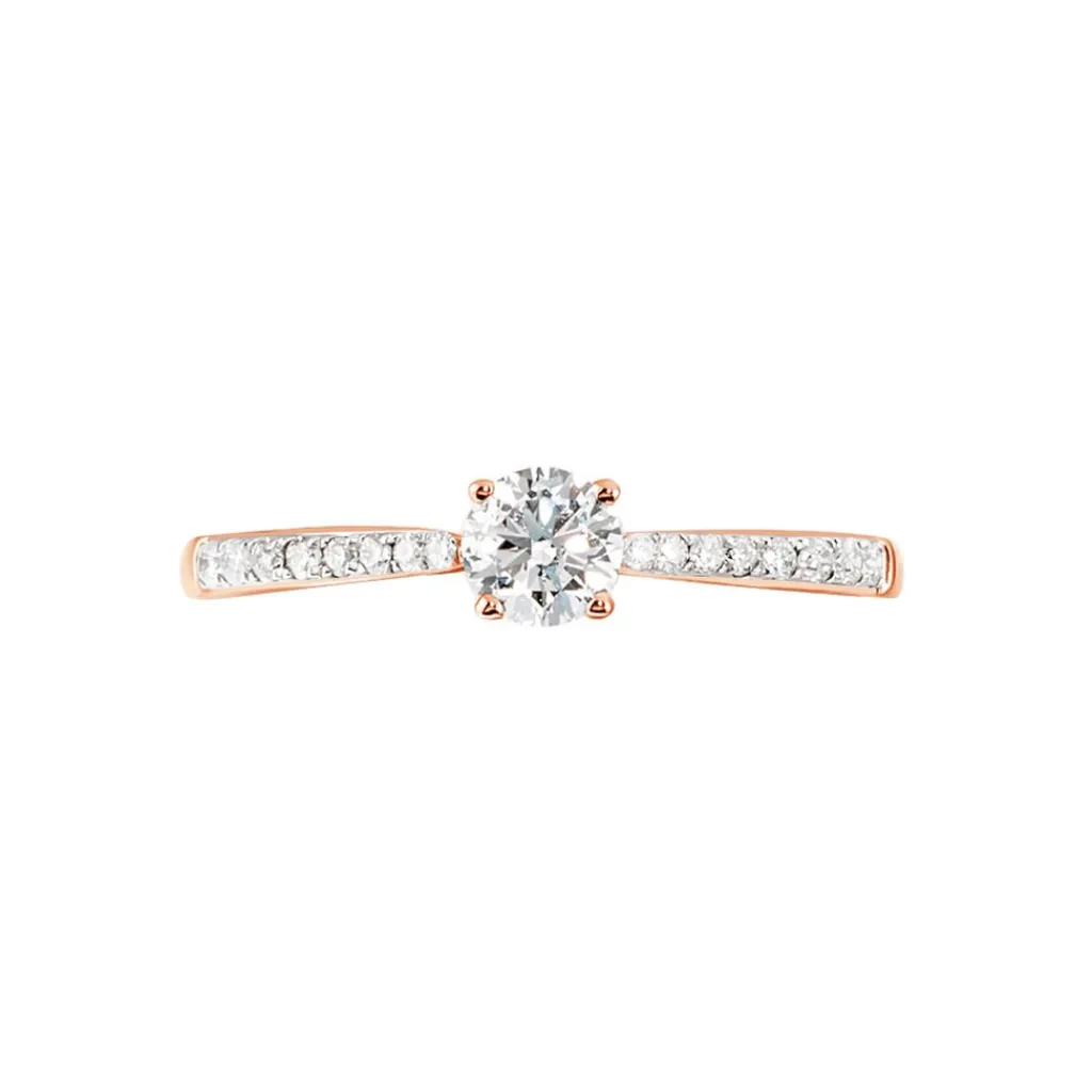 Histoire d'Or Bague Solitaire Hemera Or Rose Diamant Online