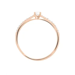 Histoire d'Or Bague Solitaire Hemera Or Rose Diamant Online