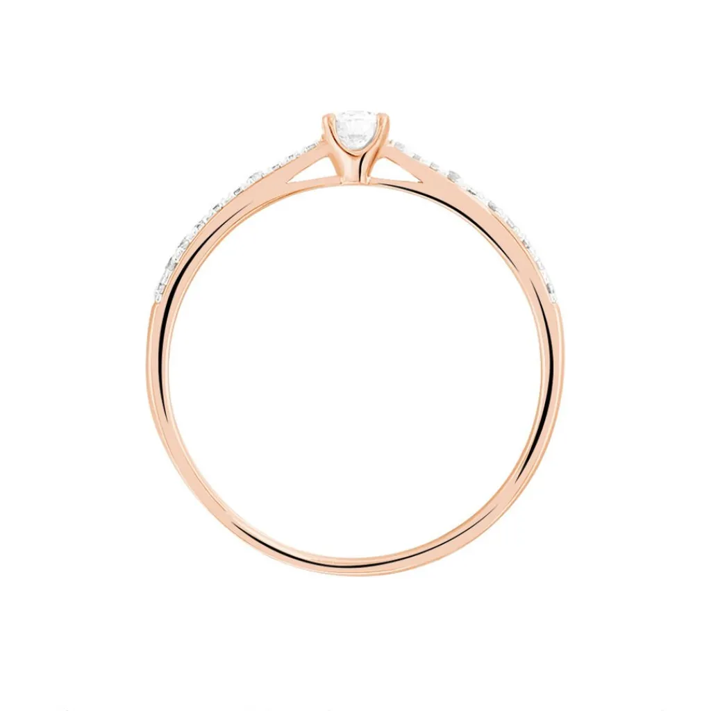 Histoire d'Or Bague Solitaire Hemera Or Rose Diamant Online