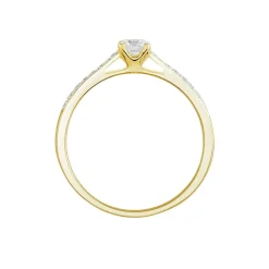 Histoire d'Or Bague Solitaire Hemera Or Jaune Diamant Synthetique or jaune diamant synthétique blanc New