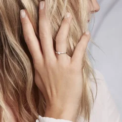 Histoire d'Or Bague Solitaire Hemera platine blanc diamant Discount