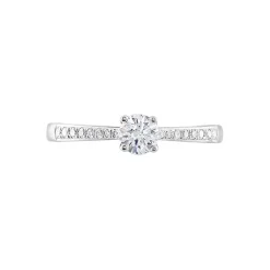 Histoire d'Or Bague Solitaire Hemera platine blanc diamant Hot