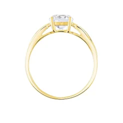 Histoire d'Or Bague Solitaire Illyana Or Jaune Oxyde De Zirconium Best